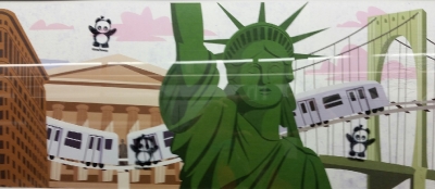 Love Panda NY subway artwork